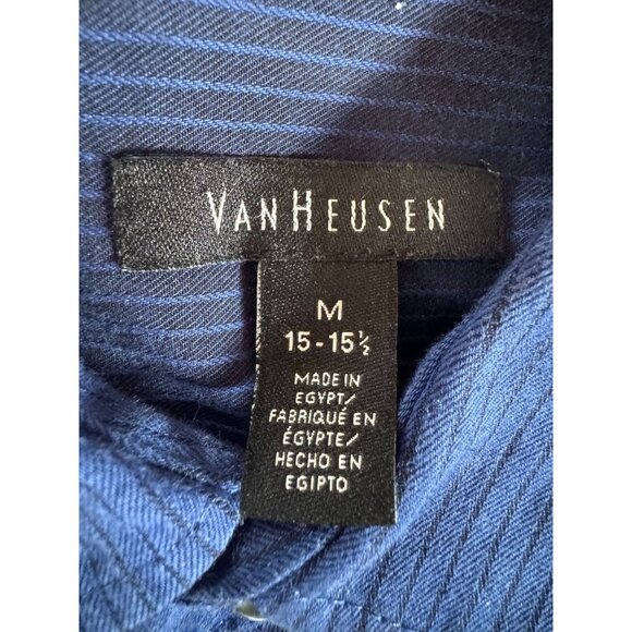 Four Mens Medium Long Sleeve Button-Up Shirt Apt 9 Van Heusen St Johns Bay Croft - Picture 4 of 16